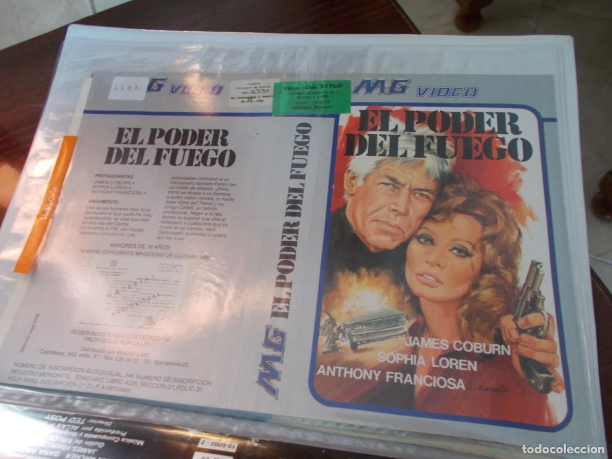 Cinema: EL PODER DEL FUEGO ,,,CARATULA ORIGINAL DE VIDEO ,,,SOLO CARATULA ,,,,