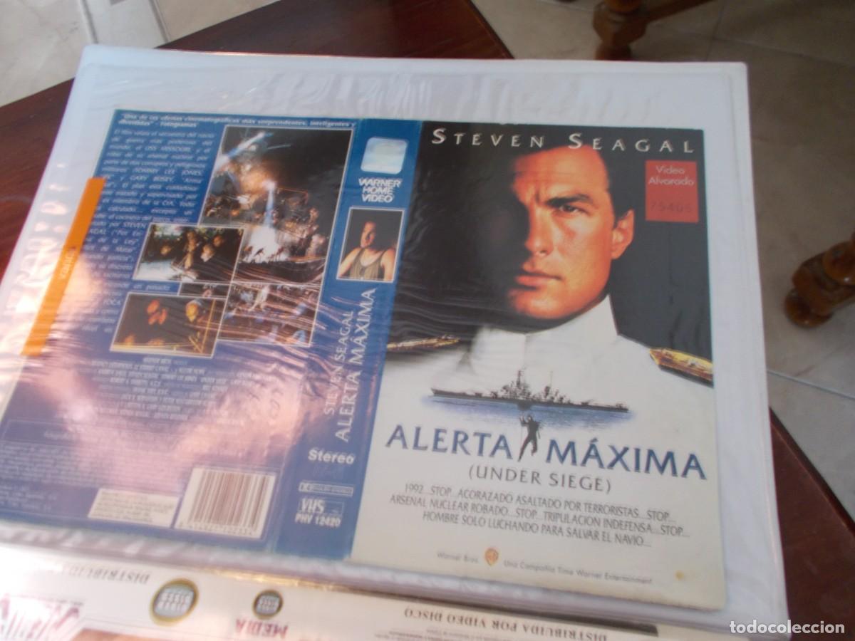 Cinema: ALERTA MAXIMA CAJA GRANDE ,,,CARATULA ORIGINAL DE VIDEO ,,,SOLO CARATULA ,,,,
