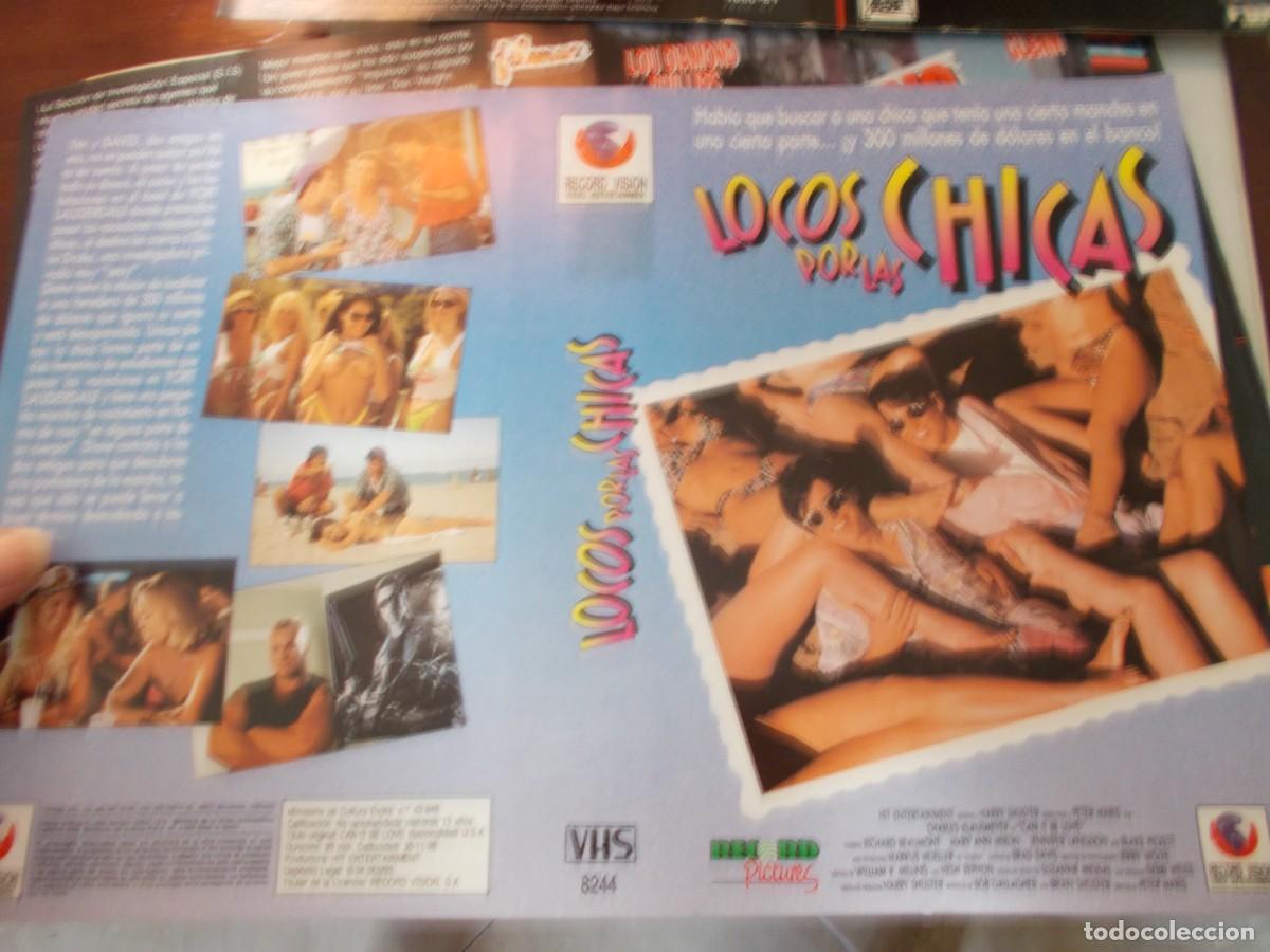 Cinema: LOCOS POR LAS CHICAS ,,,CARATULA ORIGINAL DE VIDEO ,,,SOLO CARATULA ,,,,