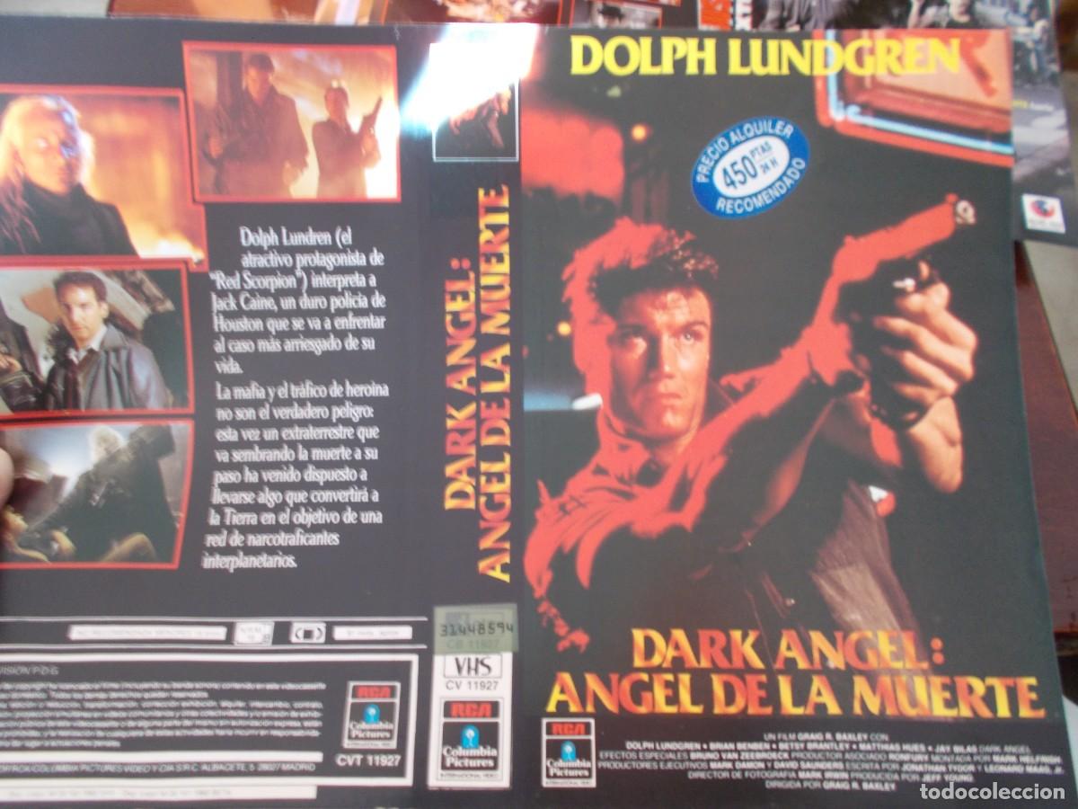Cinema: DARK ANGEL ANGEL DE LA MUERTE CAJA GRANDE ,,,CARATULA ORIGINAL DE VIDEO ,,,SOLO CARATULA ,,,,