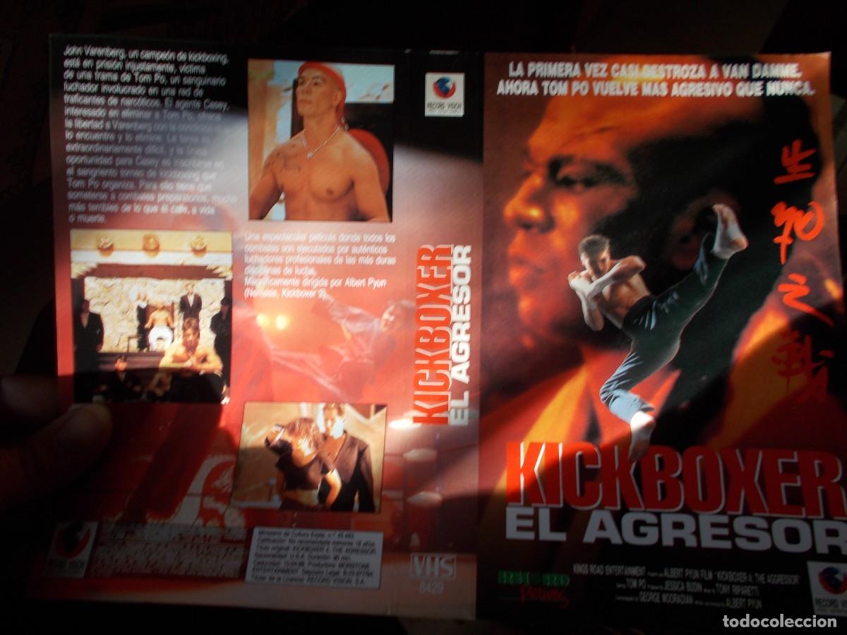 Cinema: KICKBOXER EL AGRESOR ,,,CARATULA ORIGINAL DE VIDEO ,,,SOLO CARATULA ,,,,