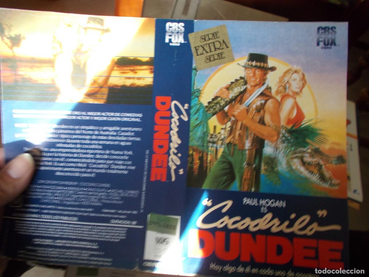 Cinema: COCODRILO DUNDEE,,,CARATULA ORIGINAL DE VIDEO ,,,SOLO CARATULA ,,,,