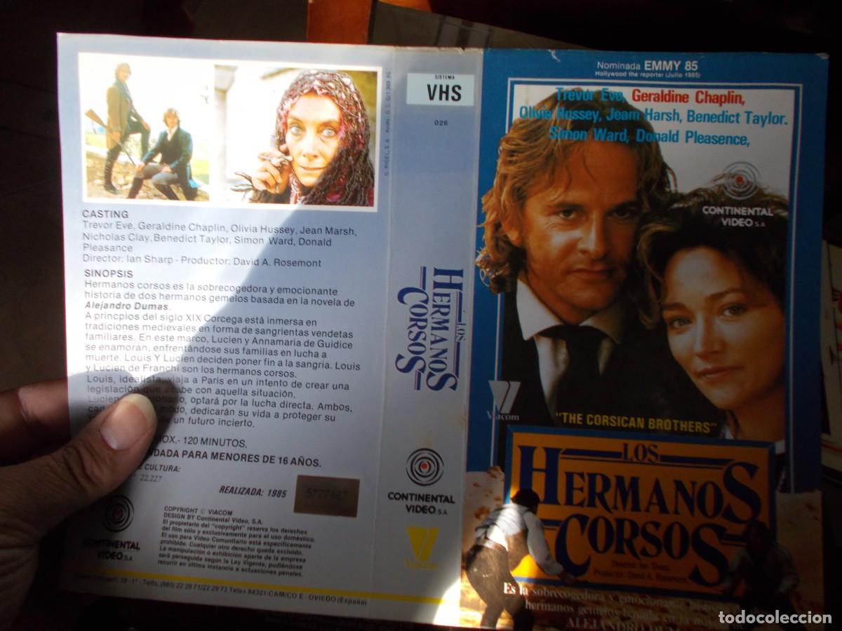 Cinema: LOS HERMANOS CORSOS ,,,CARATULA ORIGINAL DE VIDEO ,,,SOLO CARATULA ,,,,