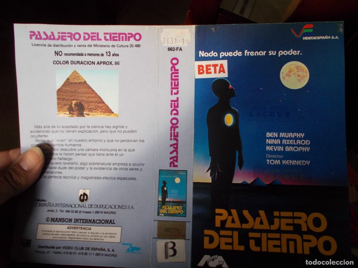 Cinema: PASAJERO DEL TIEMPO,,,CARATULA ORIGINAL DE VIDEO ,,,SOLO CARATULA ,,,,