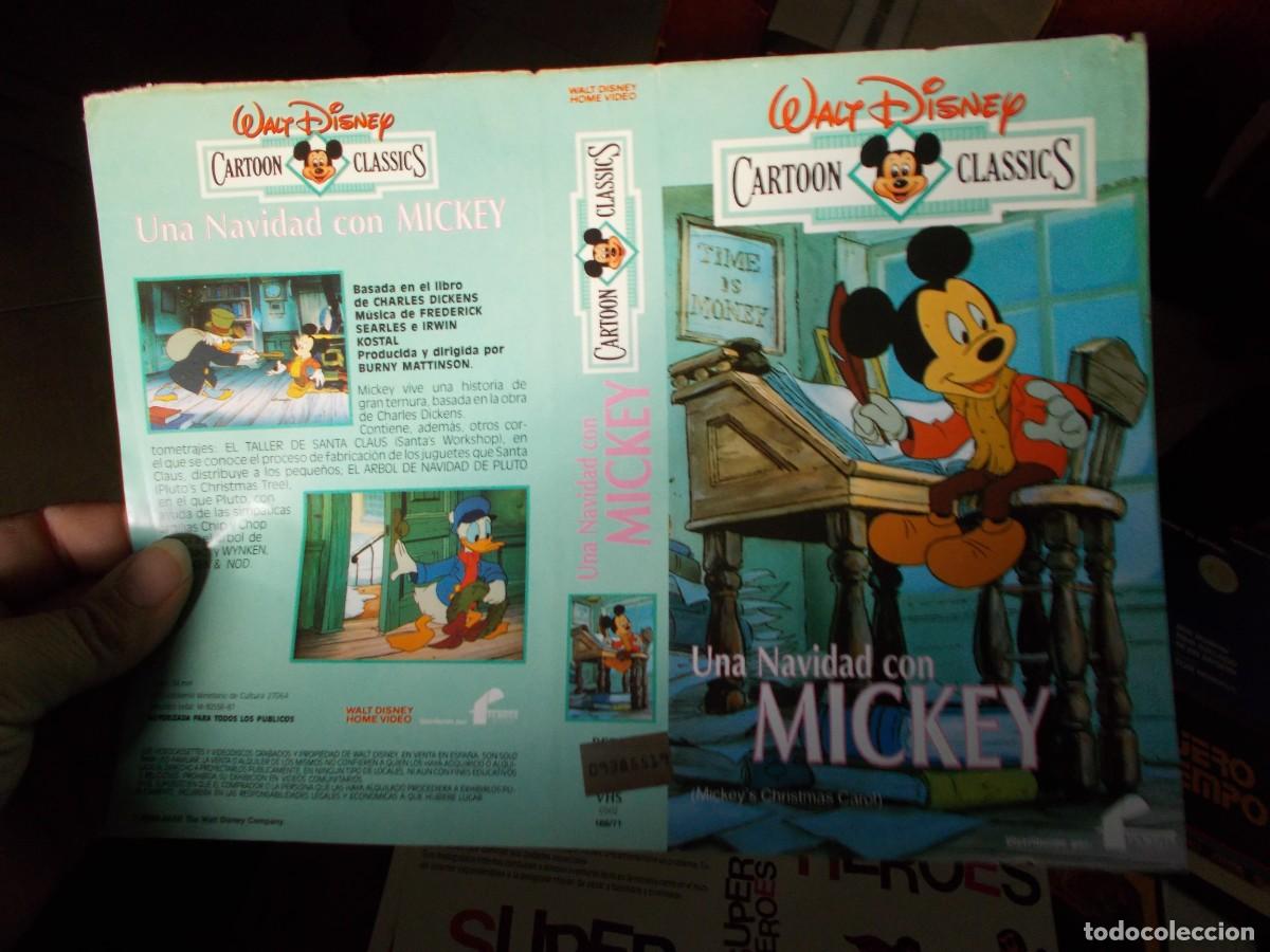 Cinema: UNA NAVIDAD CON MICKEY ,,,CARATULA ORIGINAL DE VIDEO ,,,SOLO CARATULA ,,,,