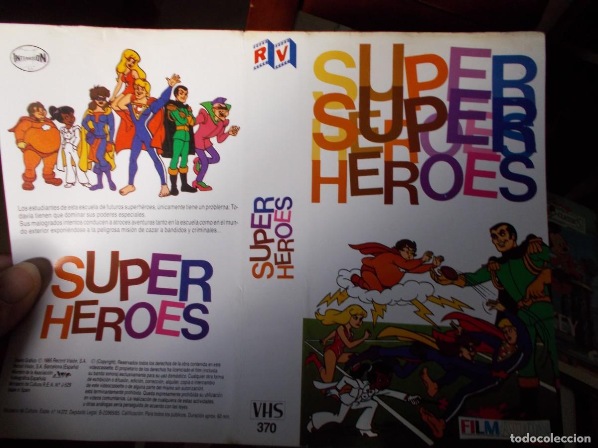 Cinema: SUPER HEROES ,,,CARATULA ORIGINAL DE VIDEO ,,,SOLO CARATULA ,,,,