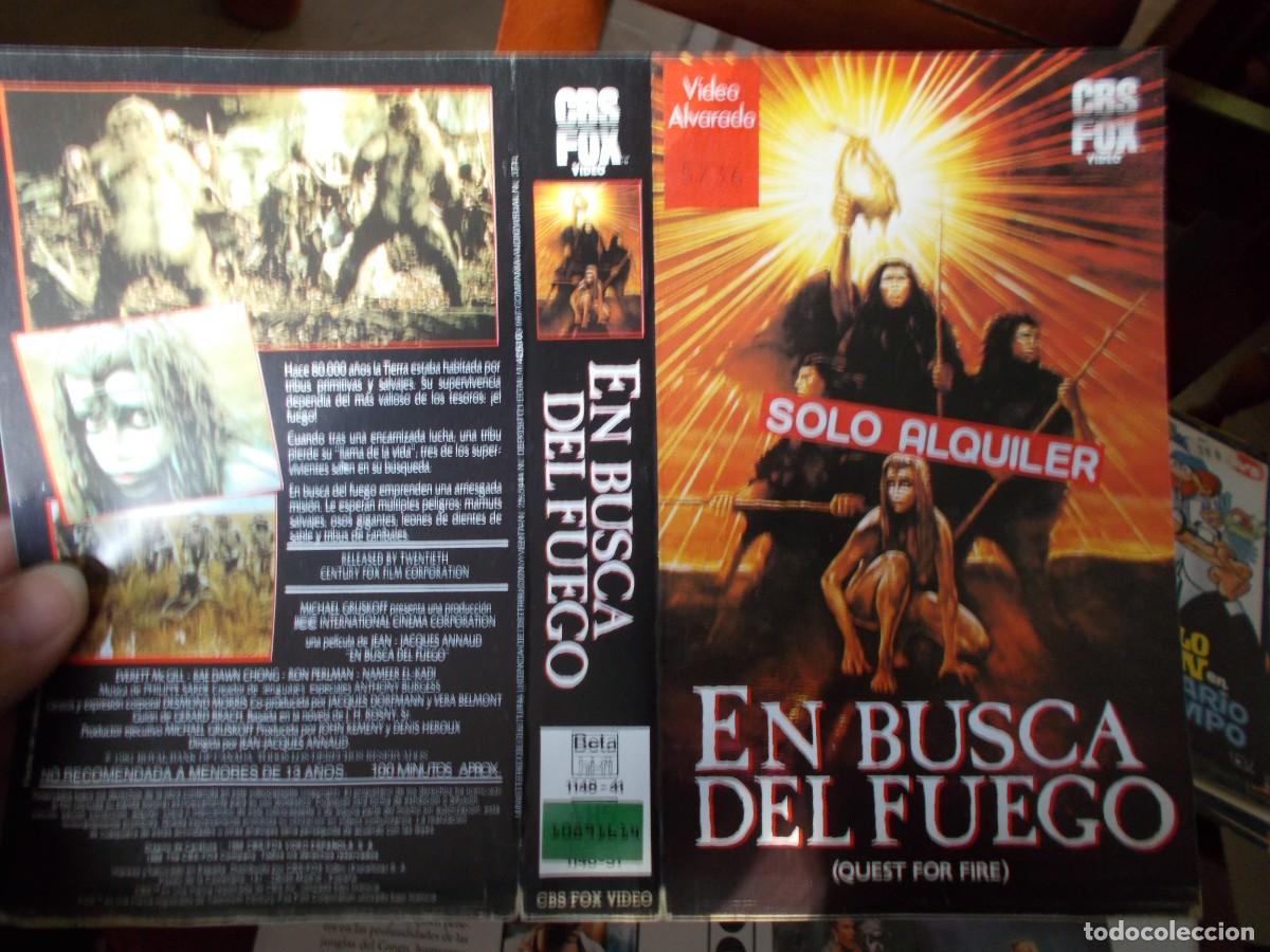 Cinema: EN BUSCA DEL FUEGO ,,,CARATULA ORIGINAL DE VIDEO ,,,SOLO CARATULA ,,,,