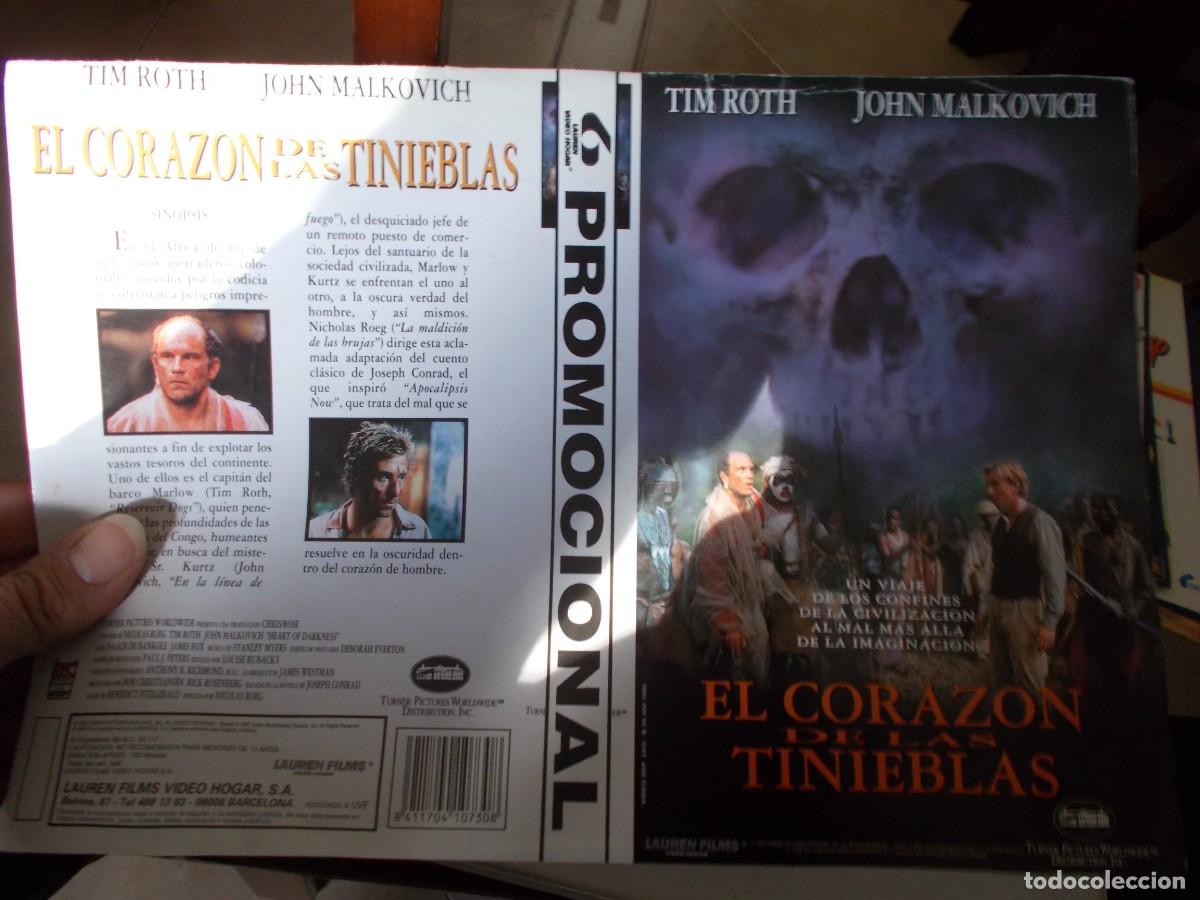 Cinema: EL CORAZON DE LAS TINIEBLAS ,,,CARATULA ORIGINAL DE VIDEO ,,,SOLO CARATULA ,,,,
