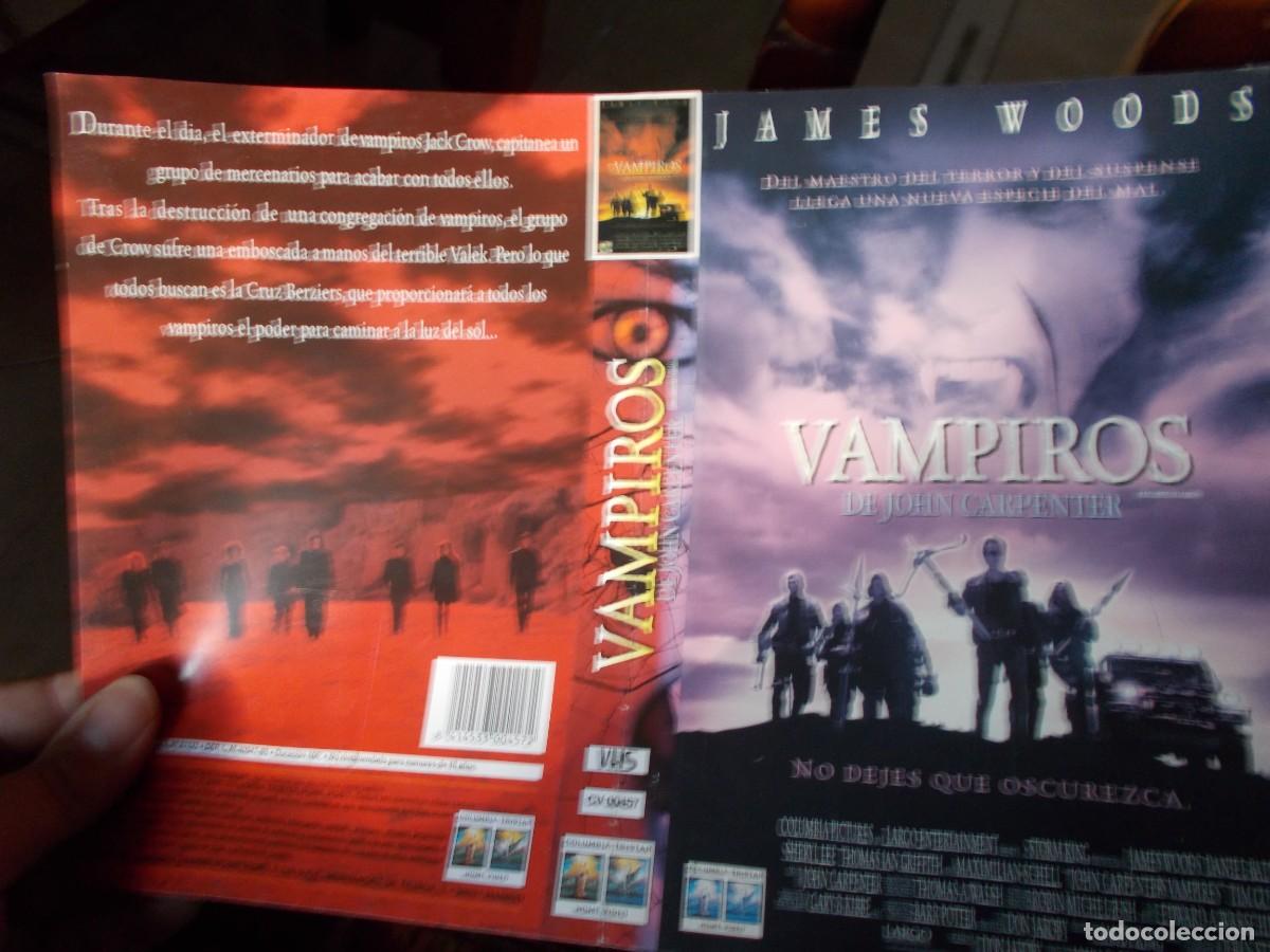 Cinema: VAMPIROS ,,,CARATULA ORIGINAL DE VIDEO ,,,SOLO CARATULA ,,,,