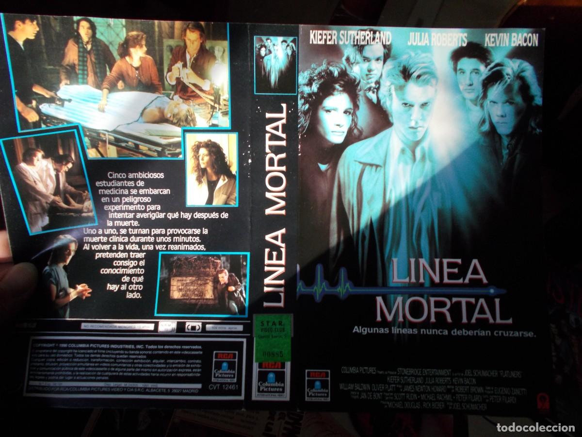 Cinema: LINIA MORTAL ,,,CARATULA ORIGINAL DE VIDEO ,,,SOLO CARATULA ,,,,