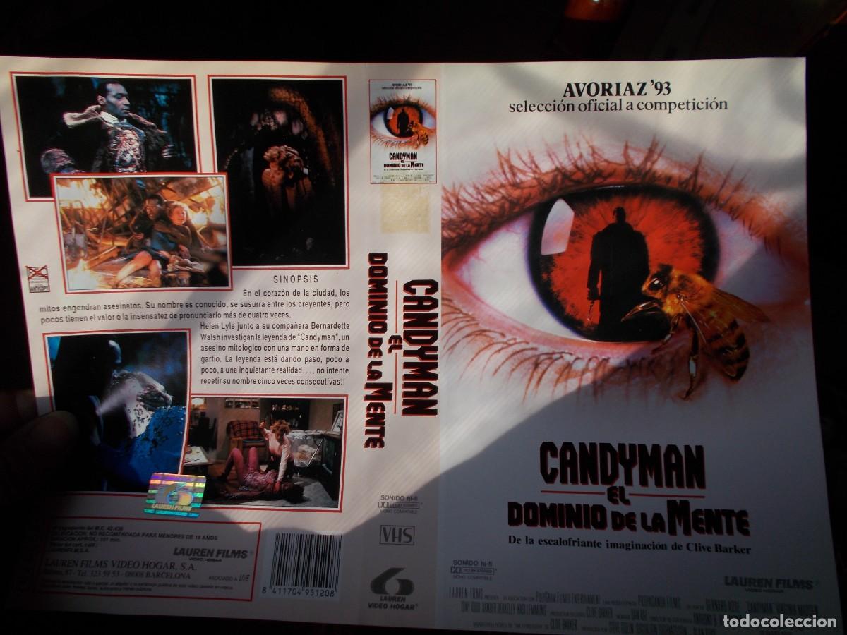 Cinema: CANDYMAN EL DOMINIO DE LA MENTE ,,,CARATULA ORIGINAL DE VIDEO ,,,SOLO CARATULA ,,,,