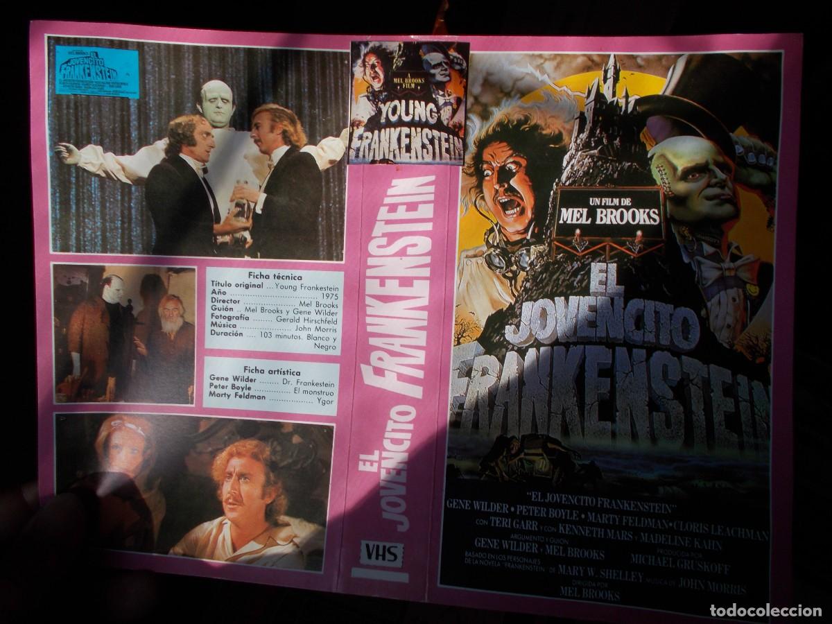 Cine: EL JOVENCITO FRANKENSTEIN ,,,CARATULA ORIGINAL DE VIDEO ,,,SOLO CARATULA ,,,,