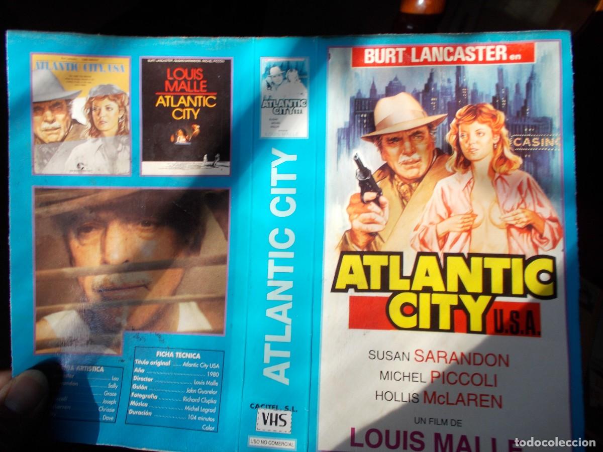 Cinema: ATLANTIC CITY ,,,CARATULA ORIGINAL DE VIDEO ,,,SOLO CARATULA ,,,,