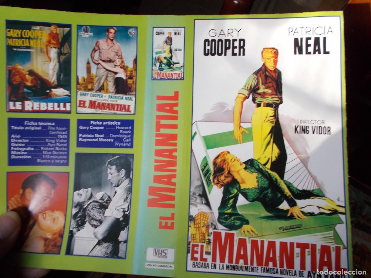 Cinema: EL MANANTIAL ,,,CARATULA ORIGINAL DE VIDEO ,,,SOLO CARATULA ,,,,