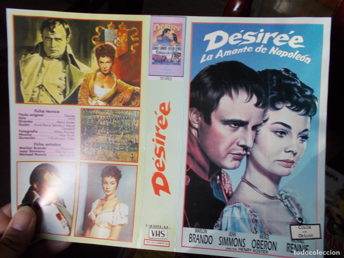 Cinema: DESIRE LA AMANTE DE NAPOLEON ,,,CARATULA ORIGINAL DE VIDEO ,,,SOLO CARATULA ,,,,