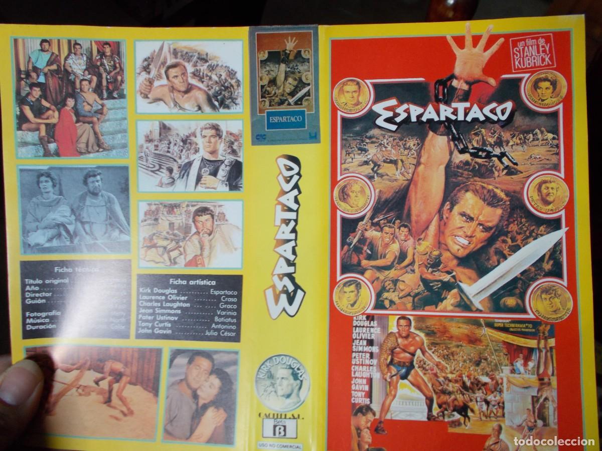 Cinema: ESPARTACO ,,,CARATULA ORIGINAL DE VIDEO ,,,SOLO CARATULA ,,,,