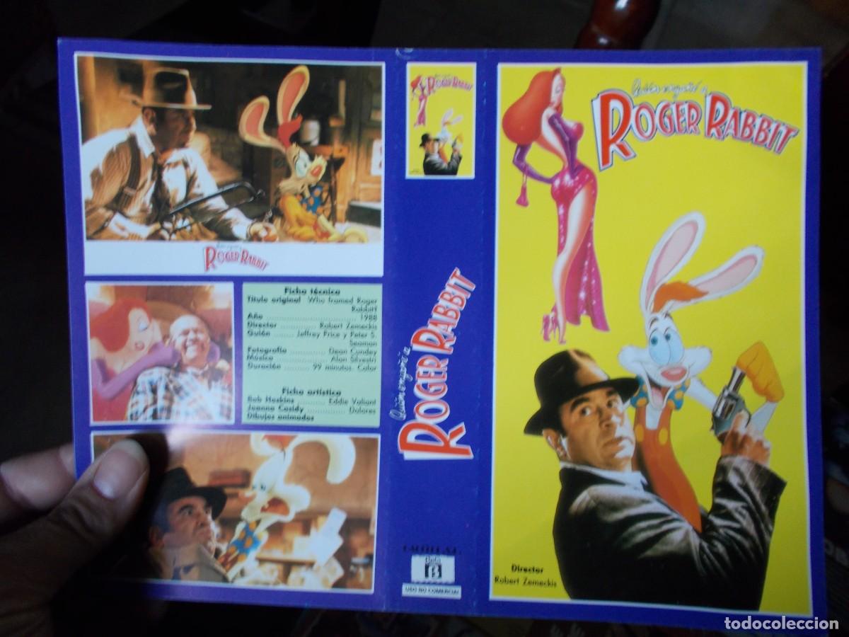 Cinema: ROGER RABBIT ,,,CARATULA ORIGINAL DE VIDEO ,,,SOLO CARATULA ,,,,