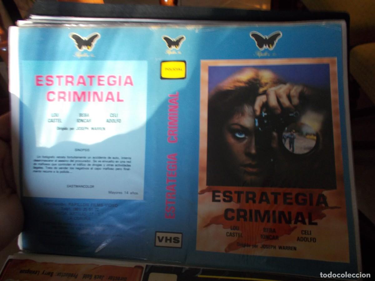Cinema: ESTRATEGIA CRIMINAL ,,,CARATULA ORIGINAL,,, SOLO CARATULA,,
