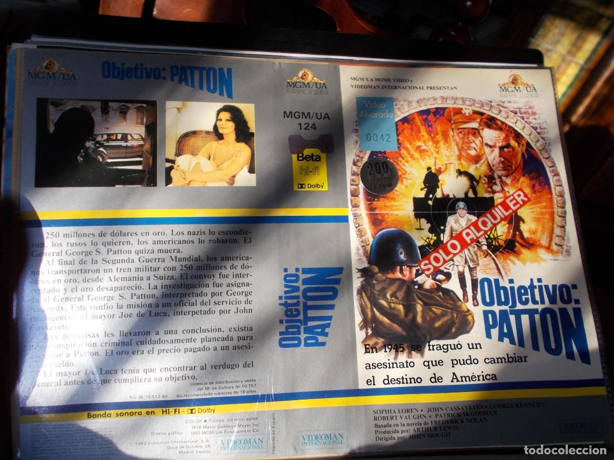 Cinema: OBJETIVO PATTON ,,,CARATULA ORIGINAL,,, SOLO CARATULA,,