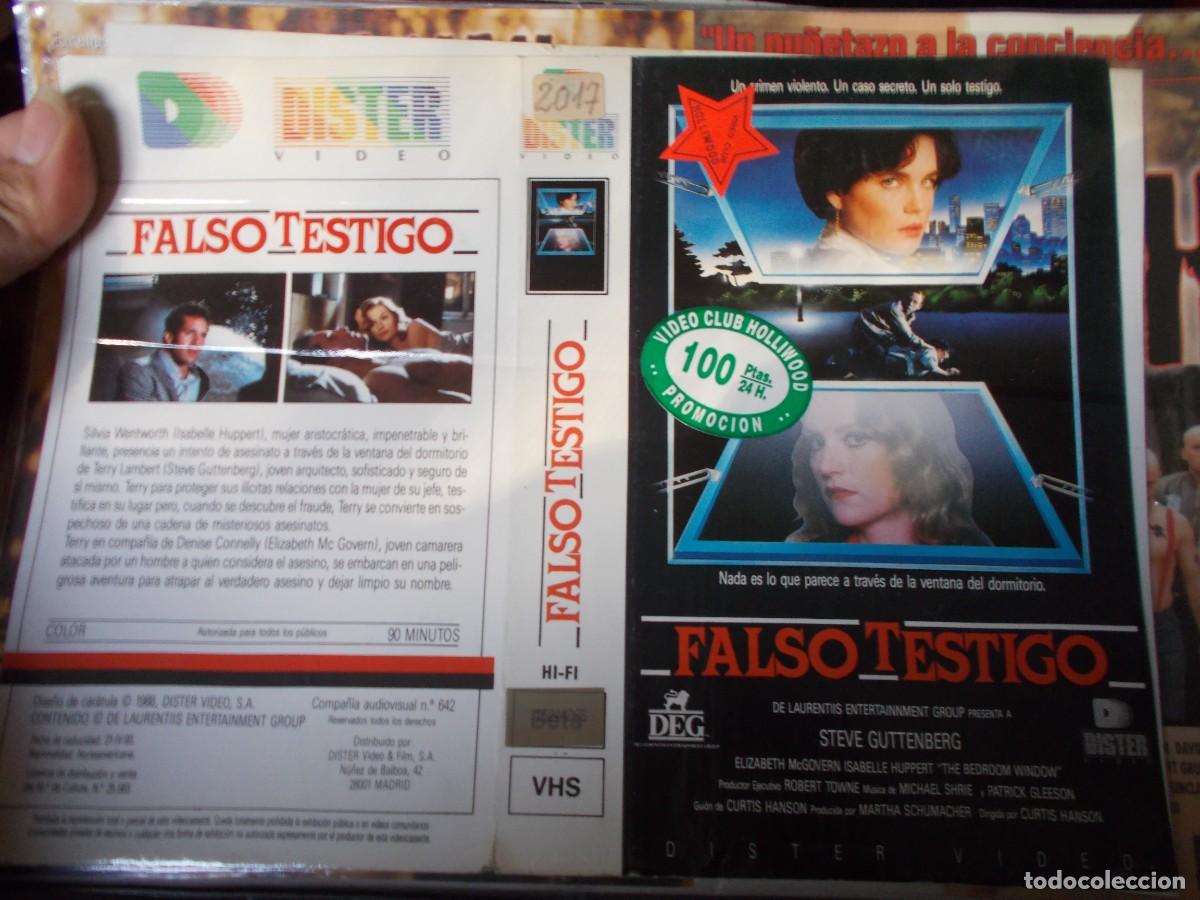 Cinema: FALSO TESTIGO ,,,CARATULA ORIGINAL,,, SOLO CARATULA,,