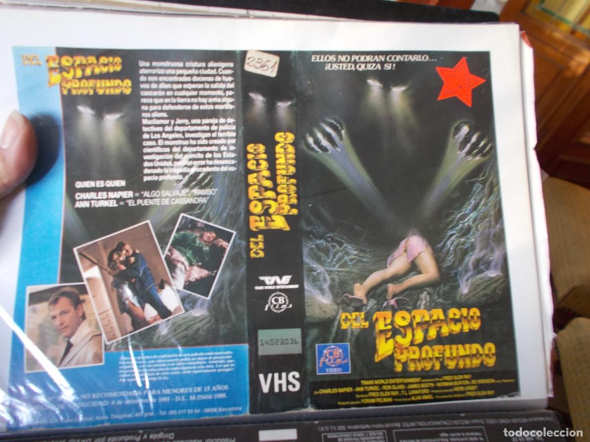 Cinema: DEL ESPACIO PROFUNDO ,,,CARATULA ORIGINAL,,, SOLO CARATULA,,