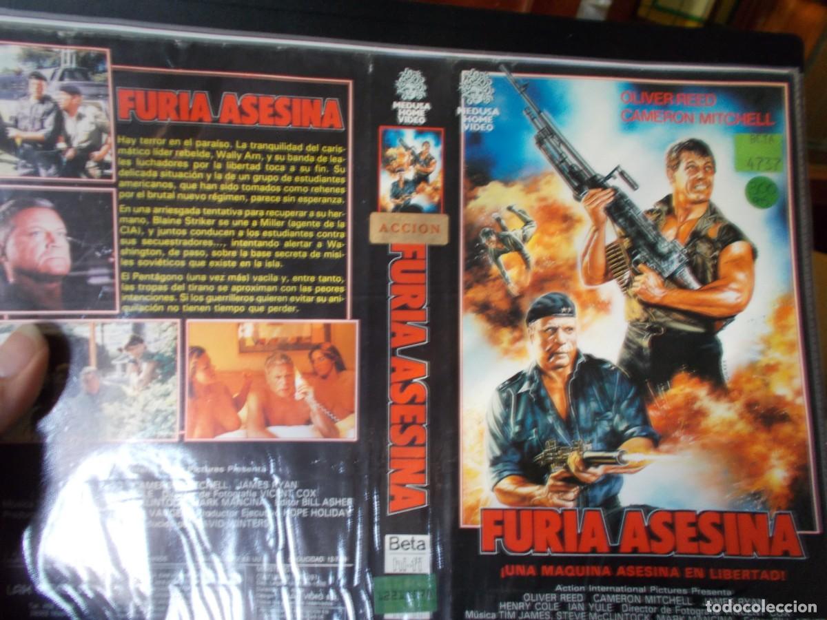 Cin&eacute;ma: FURIA ASESINA CAJA GRANDE ,,,CARATULA ORIGINAL,,, SOLO CARATULA,,