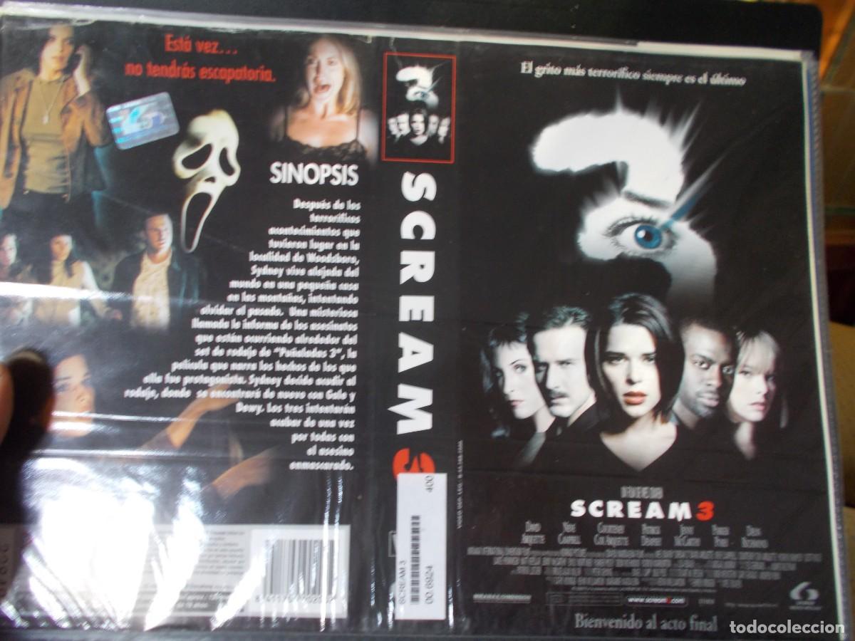 Cin&eacute;ma: SCREAM 3 ,,,CARATULA ORIGINAL,,, SOLO CARATULA,,