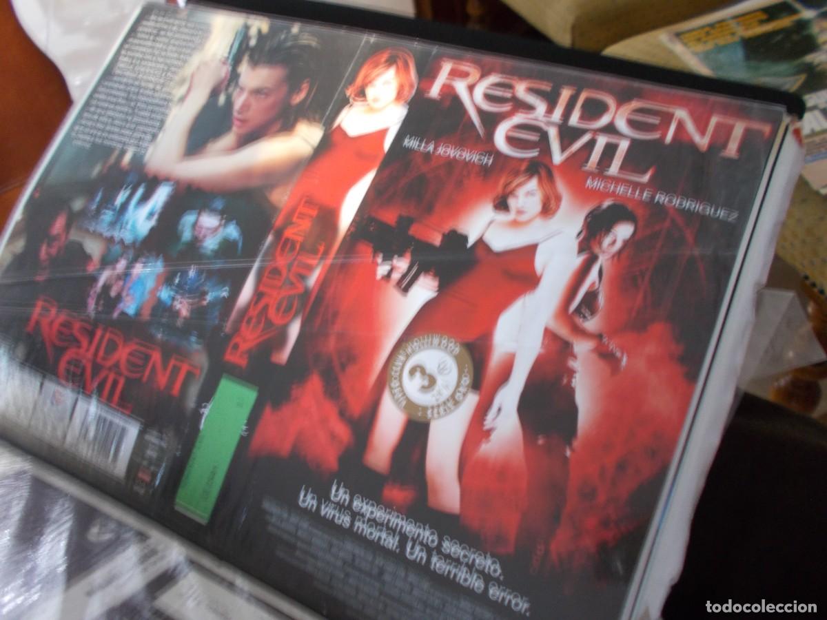 Cine: RESIDENT EVIL ,,,CARATULA ORIGINAL,,, SOLO CARATULA,,