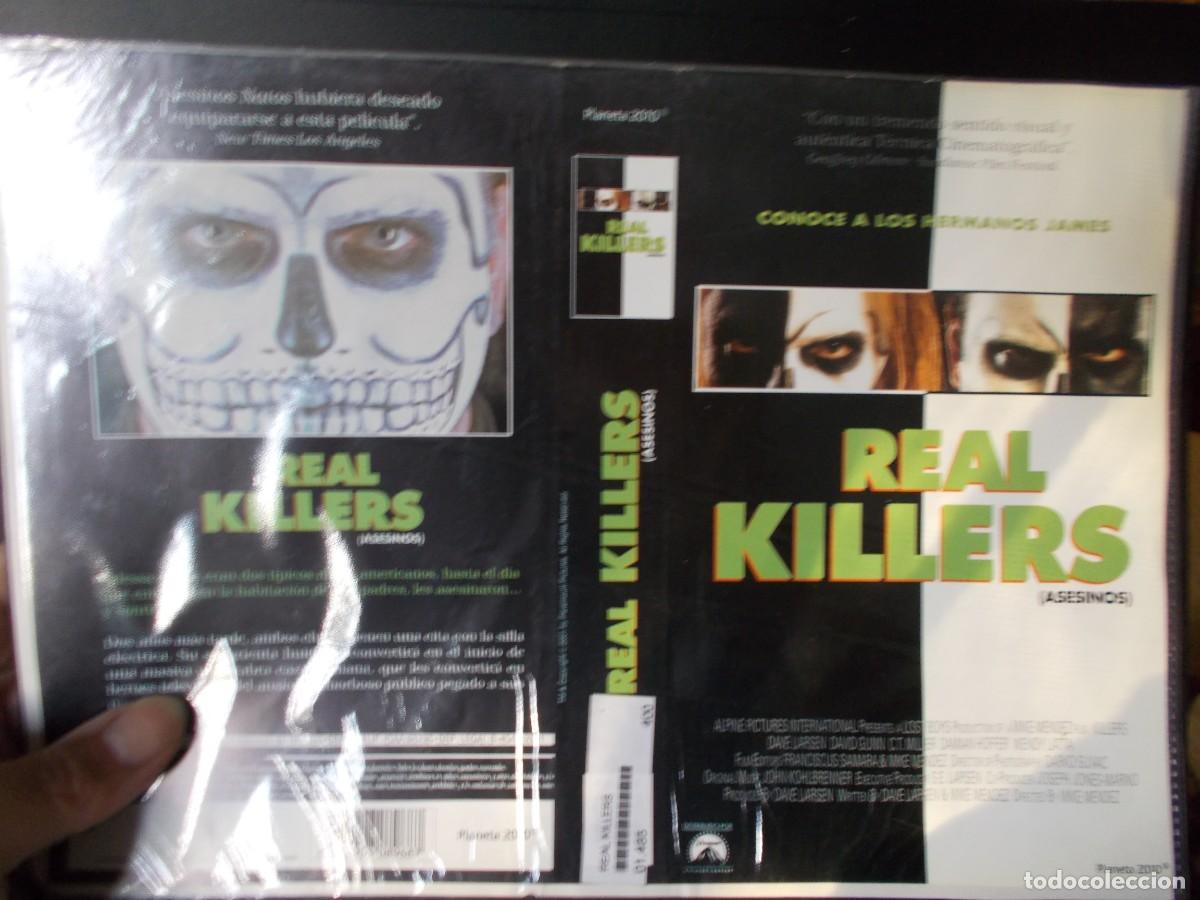 Cinema: REAL KILLERS ,,,CARATULA ORIGINAL,,, SOLO CARATULA,,
