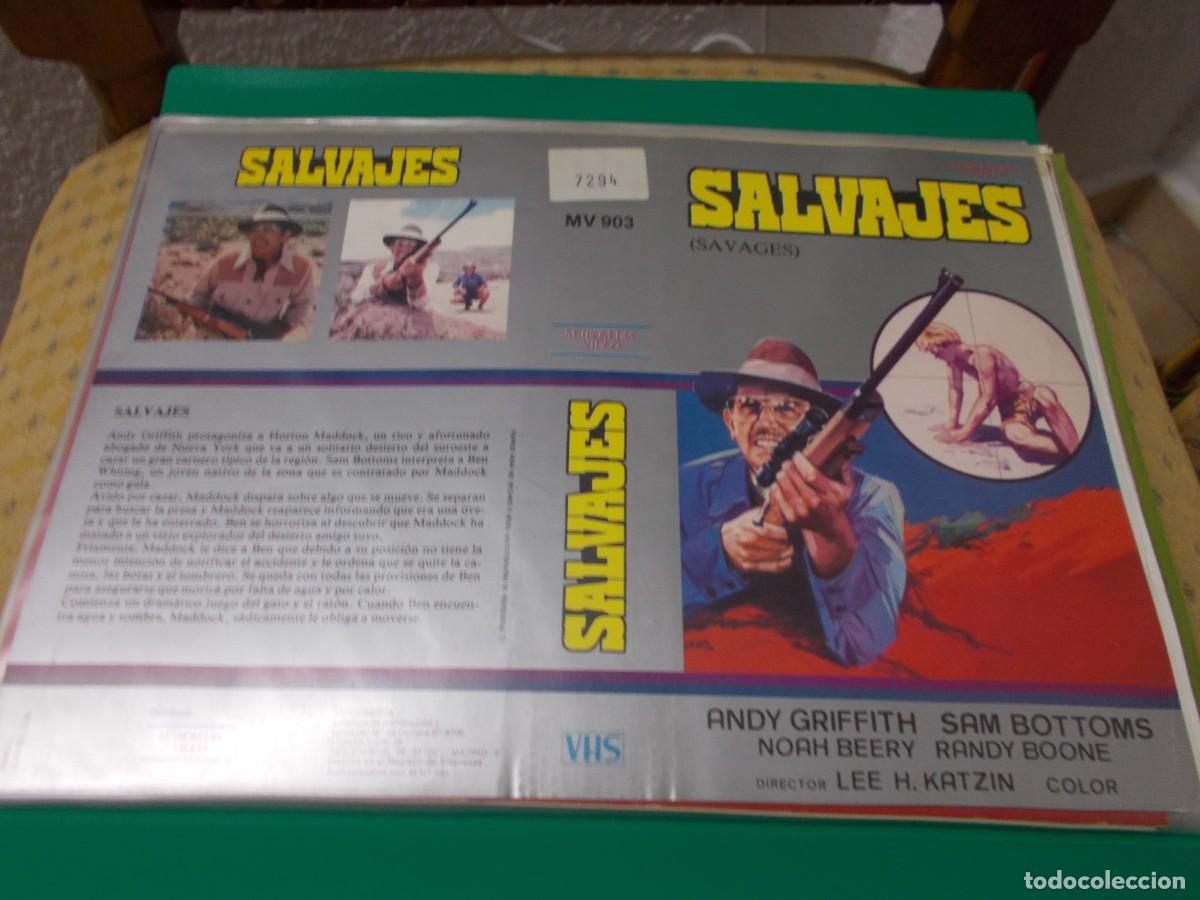 Cinema: SALVAJESCARATULA,,, ORIGINAL DE VIDEO CLUB,,,, SOLO CARATULA ,,,