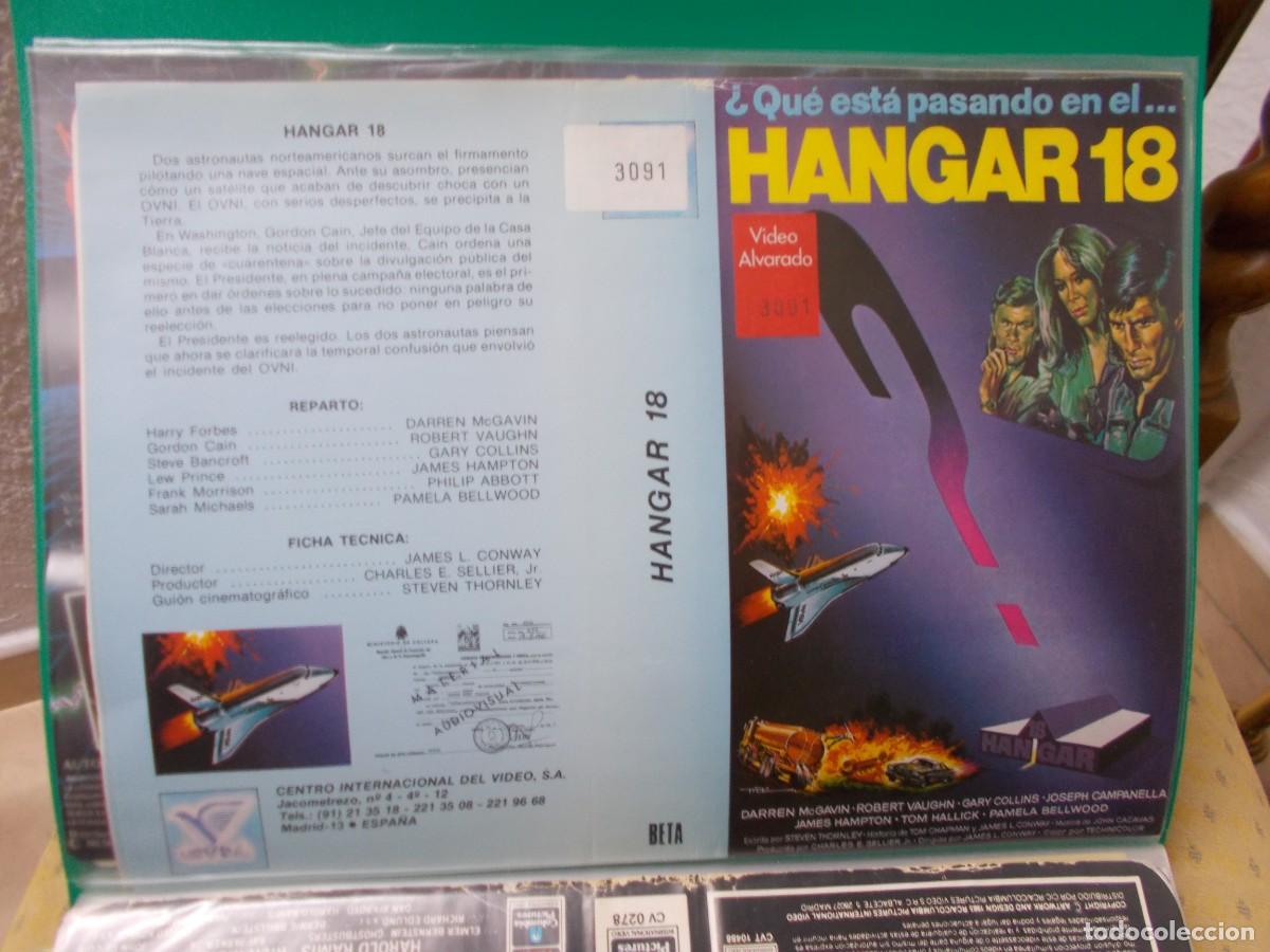 Cinema: HANGAR 18 ,, ORIGINAL DE VIDEO CLUB,,,, SOLO CARATULA ,,,