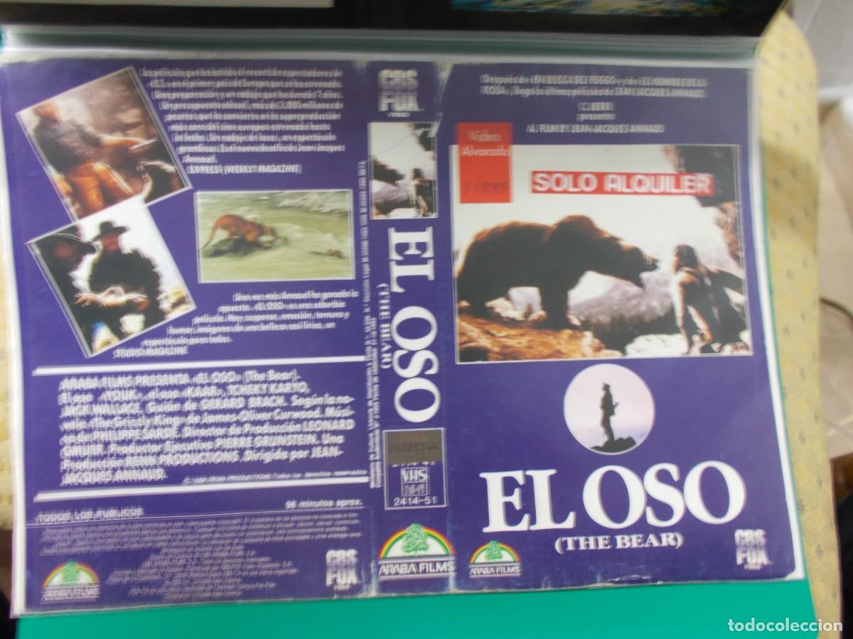Cinema: EL OSO (ORIGINAL DE VIDEO CLUB) (SOLO CARATULA)