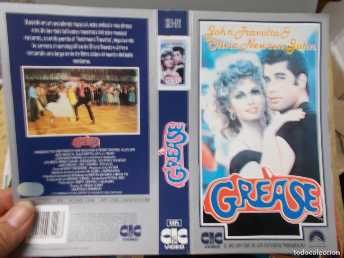 Cinema: GREASE''''CARATULA ORIGINAL DE VIDEO CLUB ''''SOLO CARATULA''''