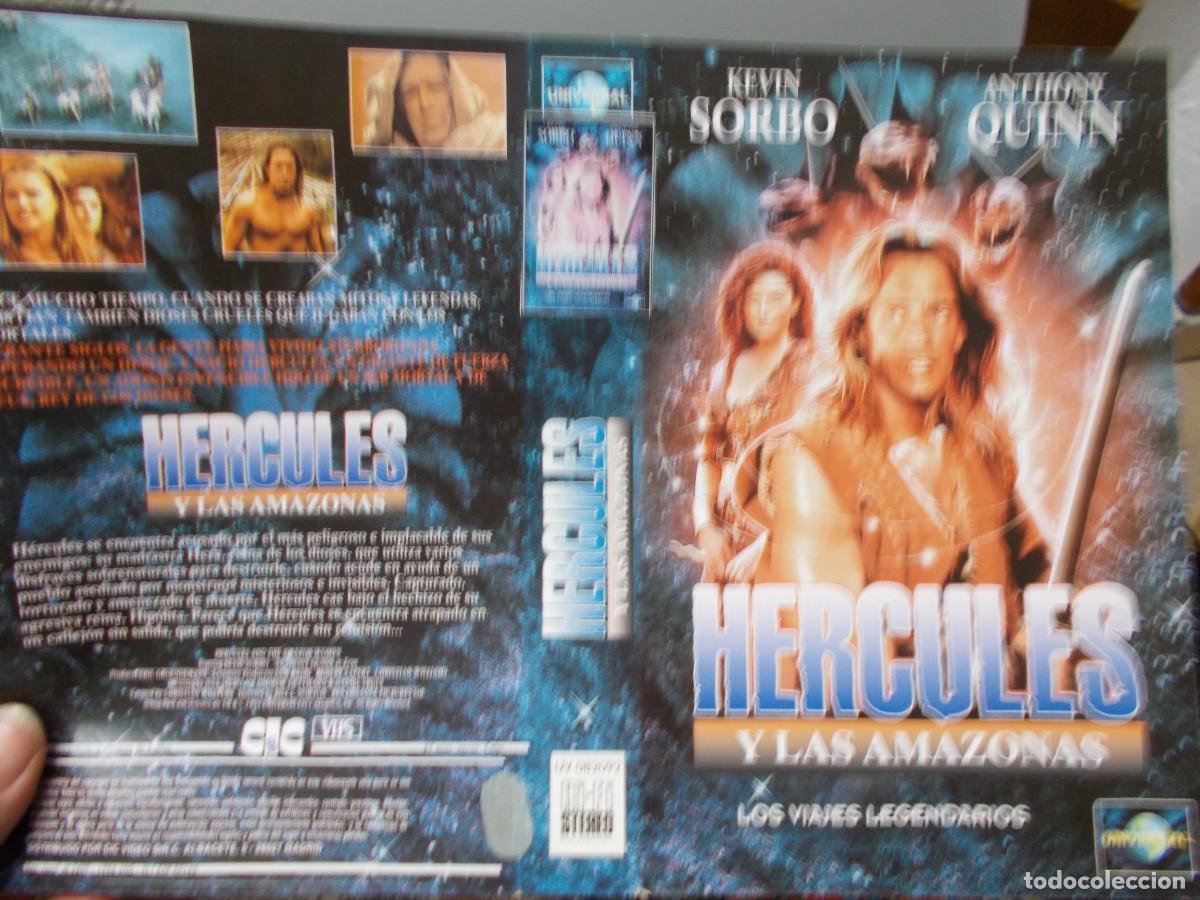 Cinema: HERCULES Y LAS AMAZONAS ''''CARATULA ORIGINAL DE VIDEO CLUB ''''SOLO CARATULA''''