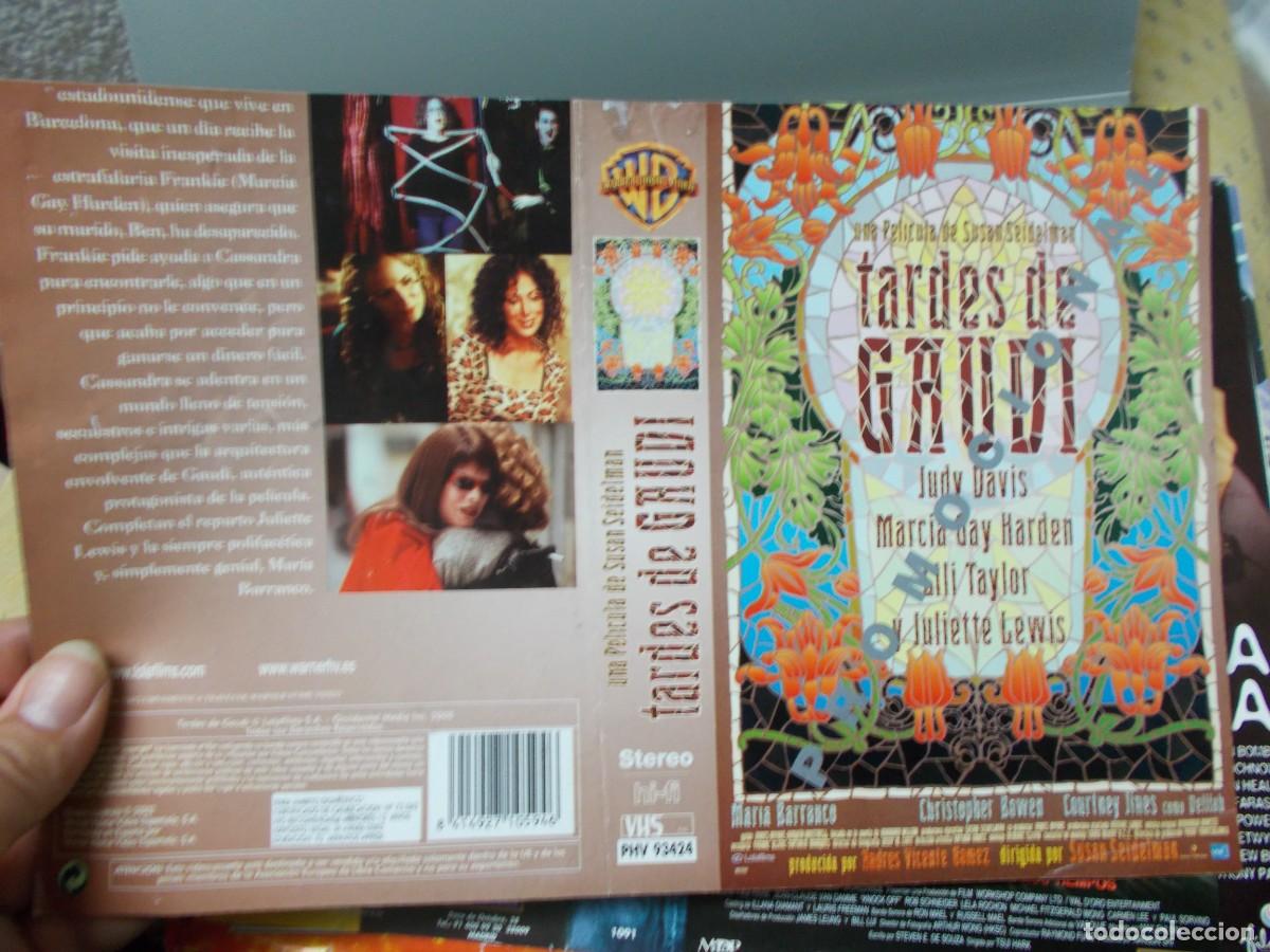 Cine: TARDES DE GAUDI ''''CARATULA ORIGINAL DE VIDEO CLUB ''''SOLO CARATULA''''