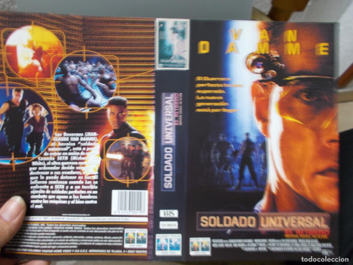 Cine: SOLDADO UNIVERSAL CAJA GRANDE ''''CARATULA ORIGINAL DE VIDEO CLUB ''''SOLO CARATULA''''