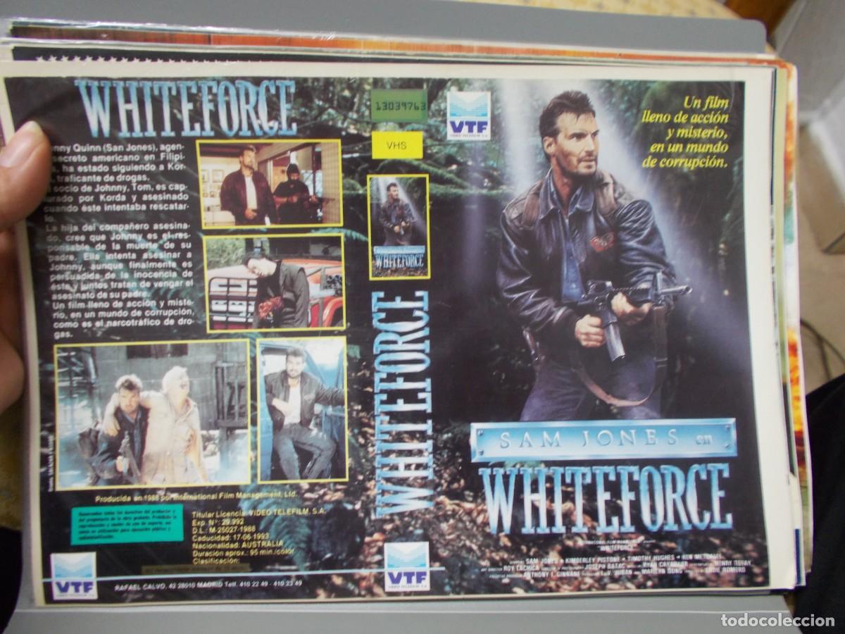Cinema: WHITEFORCE ''''CARATULA ORIGINAL DE VIDEO CLUB ''''SOLO CARATULA''''