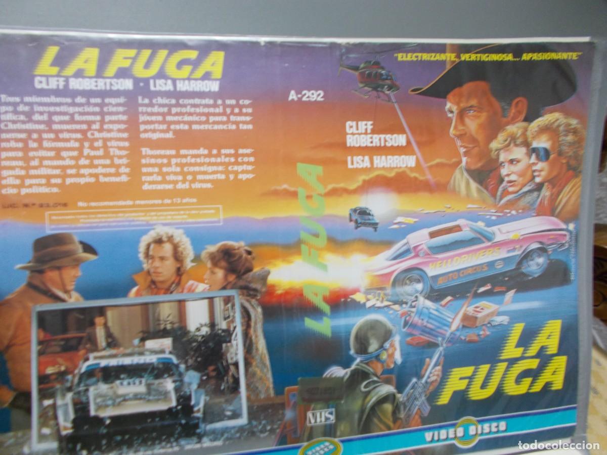 Cinema: LA FUGA ''''CARATULA ORIGINAL DE VIDEO CLUB ''''SOLO CARATULA''''