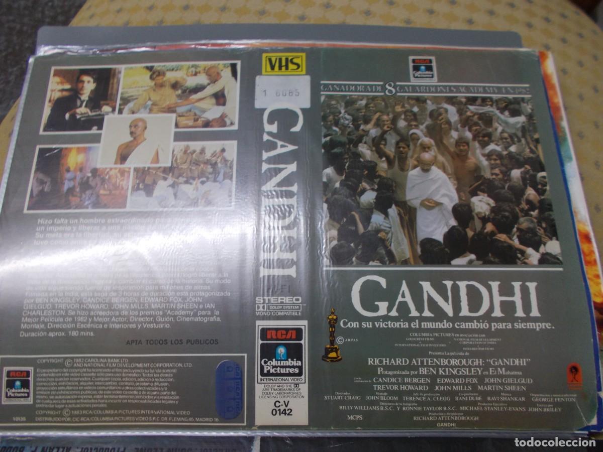 Cin&eacute;ma: GANDHI ''''CARATULA ORIGINAL DE VIDEO CLUB ''''SOLO CARATULA''''