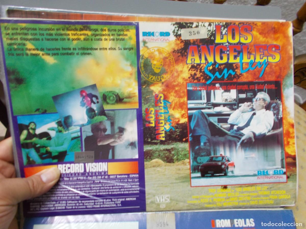 Cin&eacute;ma: LOS ANGELES SIN LEY &acute;CARATULA ORIGINAL DE VIDEO CLUB &acute;SOLO CARATULA &acute;''''