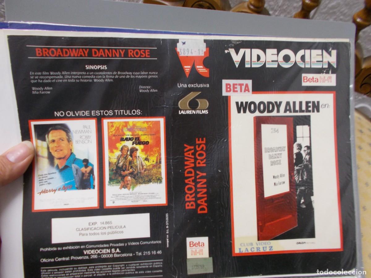 Cin&eacute;ma: BROADWAY DANNY ROSE&acute;CARATULA ORIGINAL DE VIDEO CLUB &acute;SOLO CARATULA &acute;''''