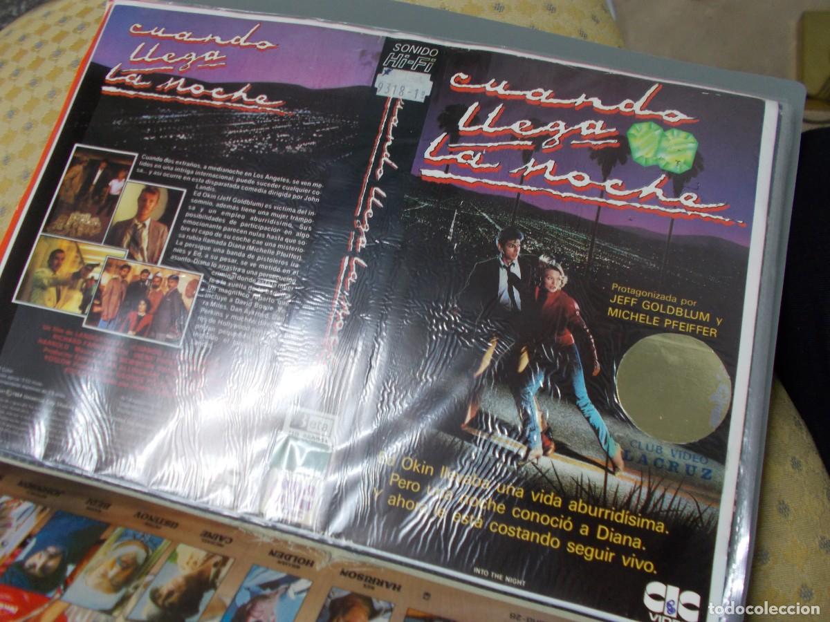Cin&eacute;ma: CUANDO LLEGA LA NOCHE &acute;CARATULA ORIGINAL DE VIDEO CLUB &acute;SOLO CARATULA &acute;''''