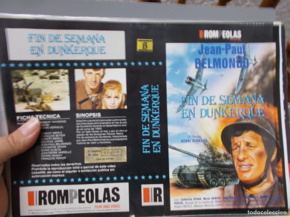 Cin&eacute;ma: FIN DE SEMANA EN DUNKERQUE &acute;CARATULA ORIGINAL DE VIDEO CLUB &acute;SOLO CARATULA &acute;''''
