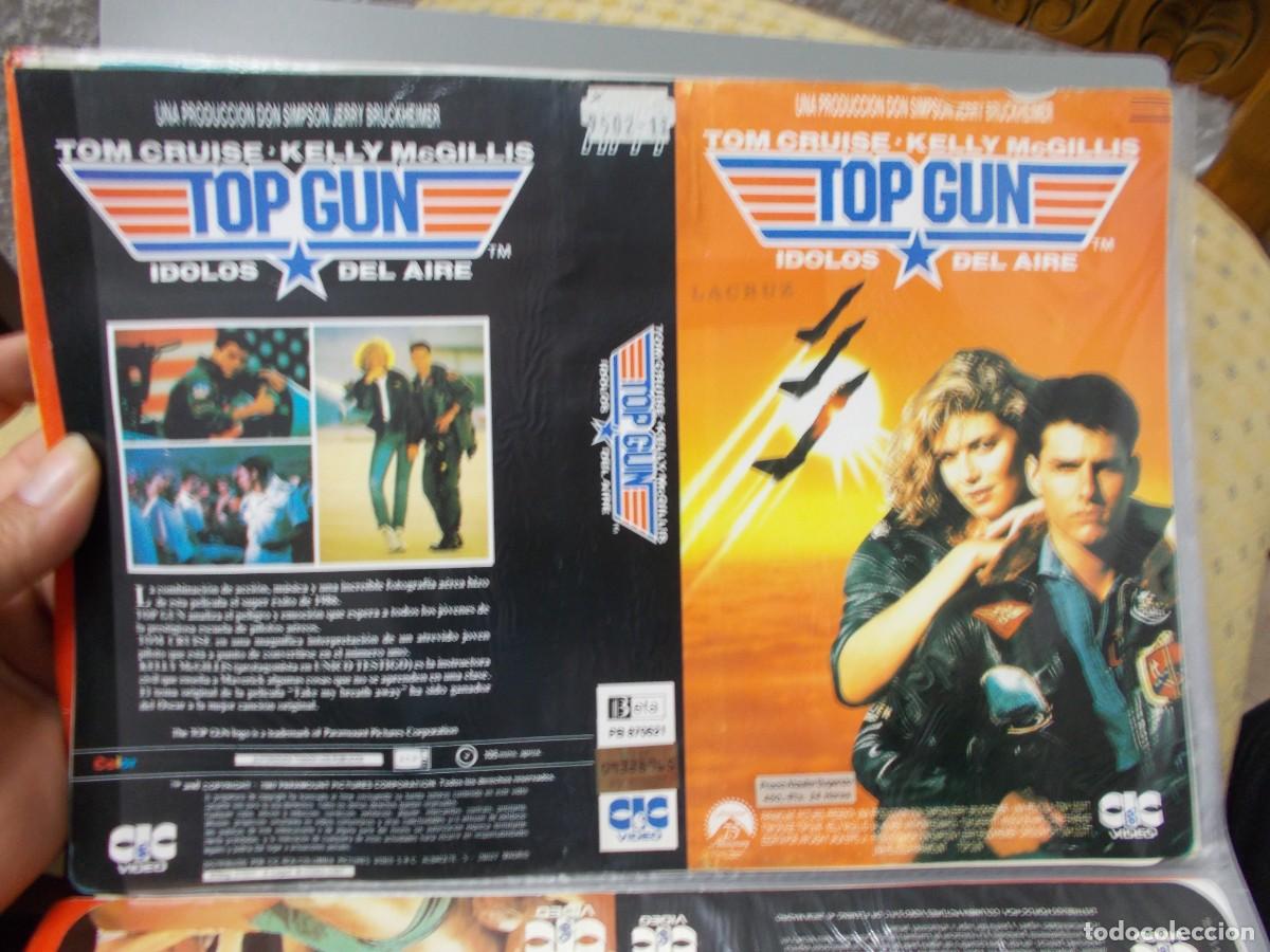 Cinema: TOP GUN &acute;CARATULA ORIGINAL DE VIDEO CLUB &acute;SOLO CARATULA &acute;''''