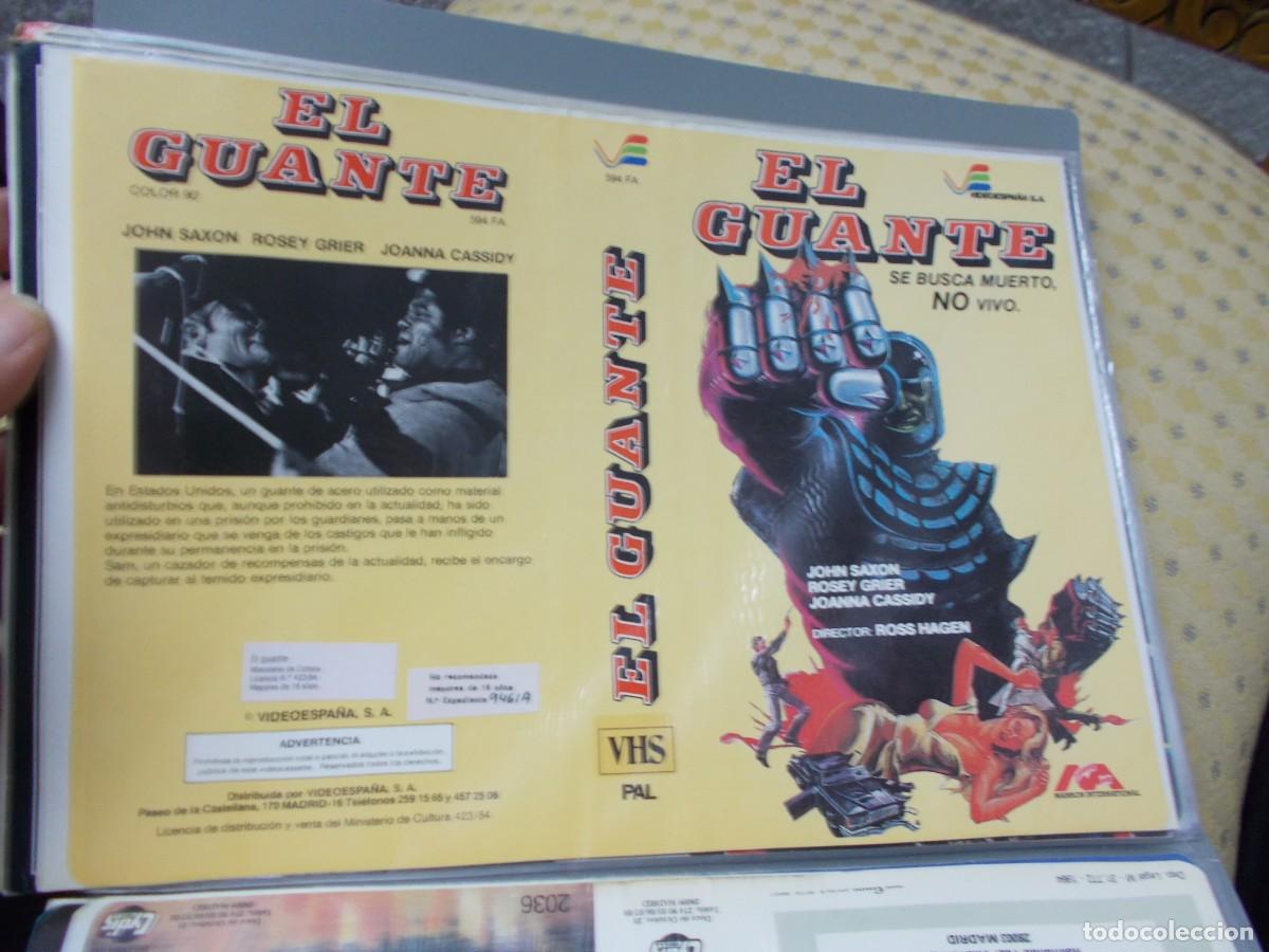 Cin&eacute;ma: EL GUANTE &acute;CARATULA ORIGINAL DE VIDEO CLUB &acute;SOLO CARATULA &acute;''''