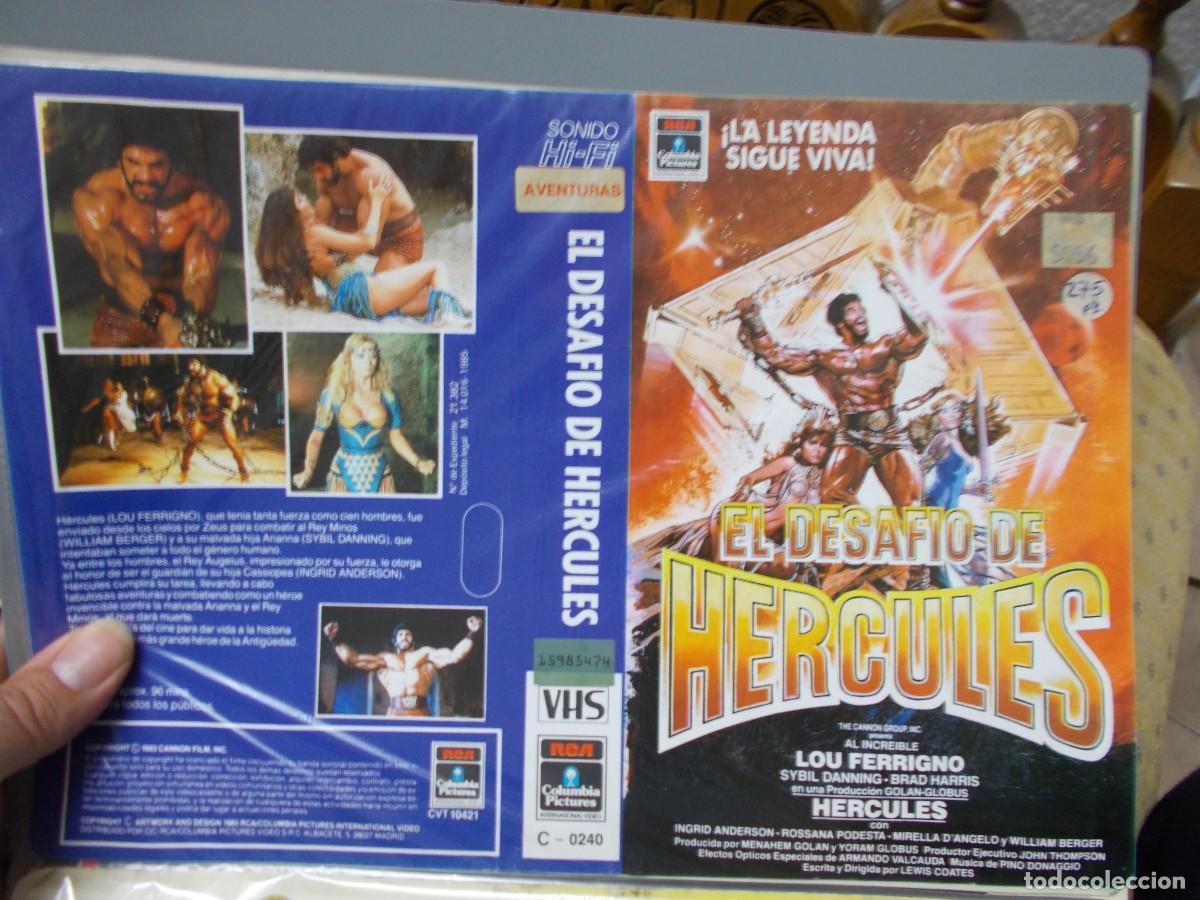 Cinema: EL DESAFIO DE HERCULES &acute;CARATULA ORIGINAL DE VIDEO CLUB &acute;SOLO CARATULA &acute;''''