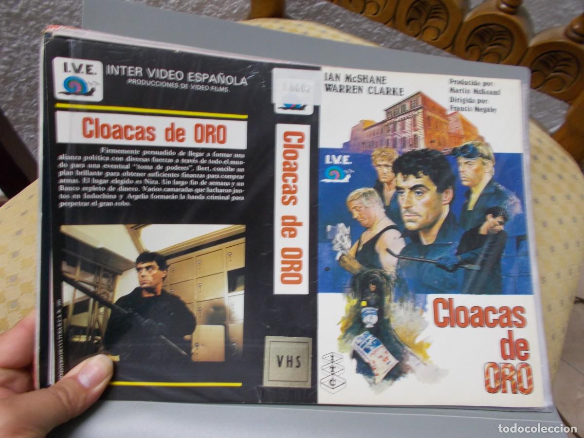 Cinema: CLOACAS DE ORO &acute;CARATULA ORIGINAL DE VIDEO CLUB &acute;SOLO CARATULA &acute;''''