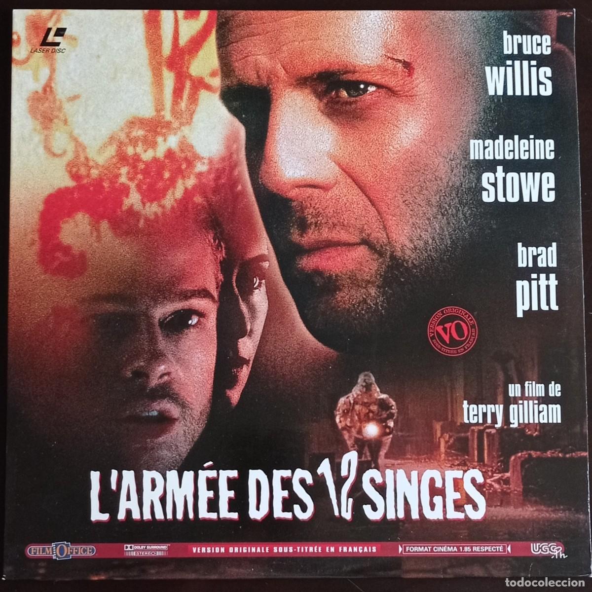 Cine: LASERDISC BRUCE WILLIS 12 MONOS VERSI&Oacute;N ORIGINAL SUB FRANC&Eacute;S LASER DISC - Foto 1