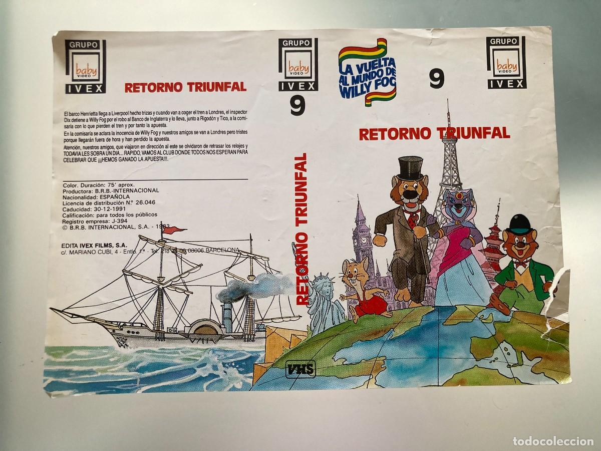 Cine: Car&aacute;tula video original LA VUELTA AL MUNDO DE WILLY FOG 9 - RETORNO TRIUNFAL -