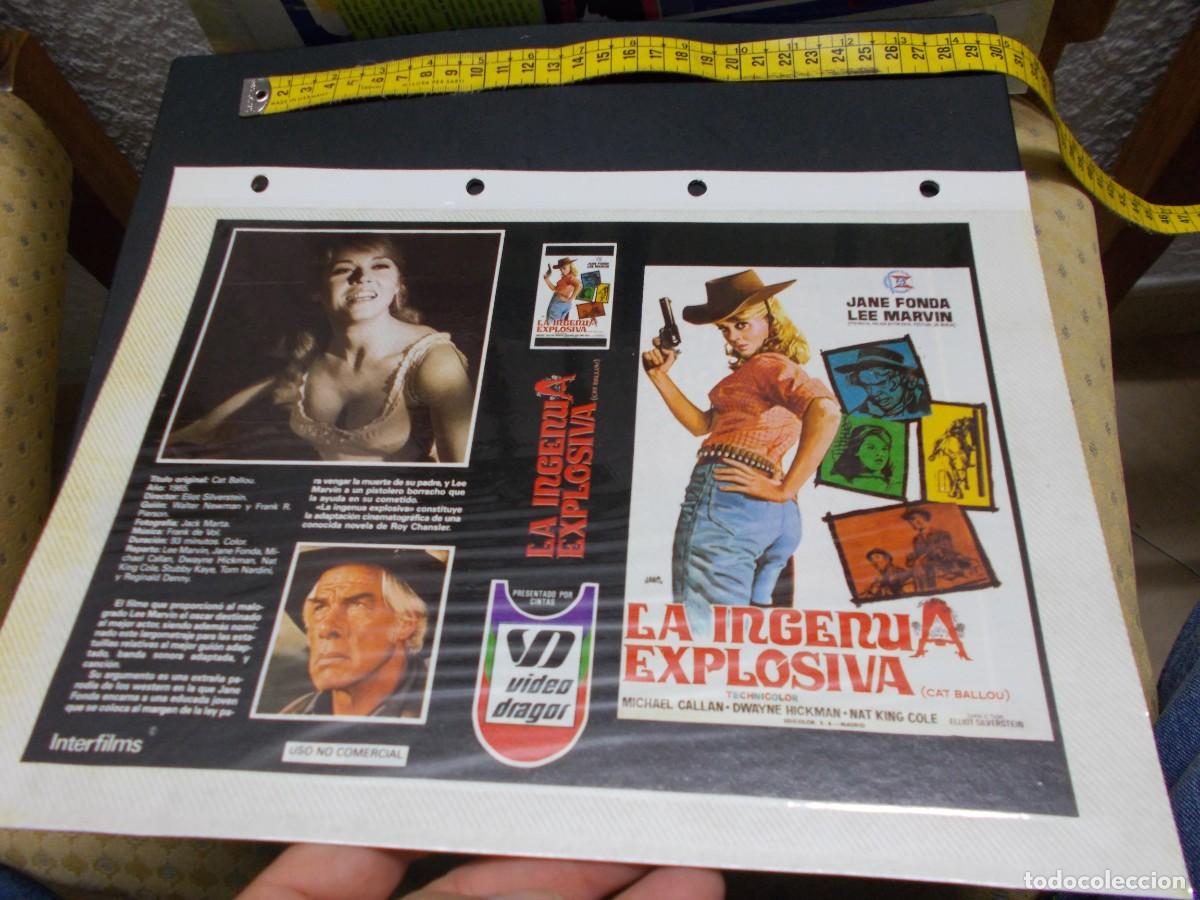 Cin&eacute;ma: LA INGENUA EXPLOSIVA CARATULA COMERCIAL A&Ntilde;OS 80 90 SOLO CARATULA Y FOLIO